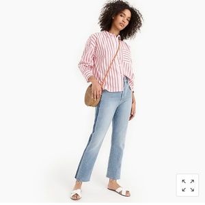 J Crew striped blouse in blue